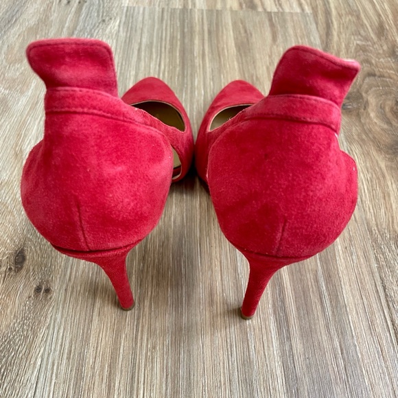 Michael Kors Cersei Red Suede Size 7 M EUC - Picture 8 of 8